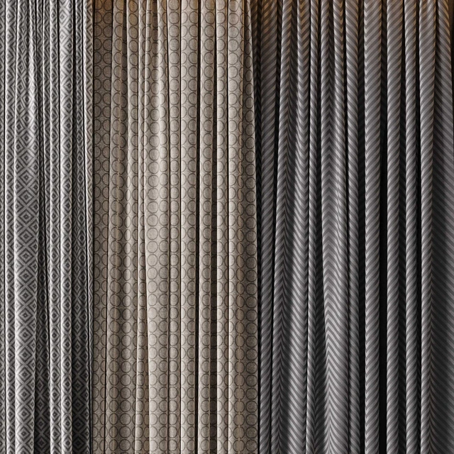Hadi Gray & Gold Curtains 55 Soft Curtains and Linen Silk Fabric — Descargar