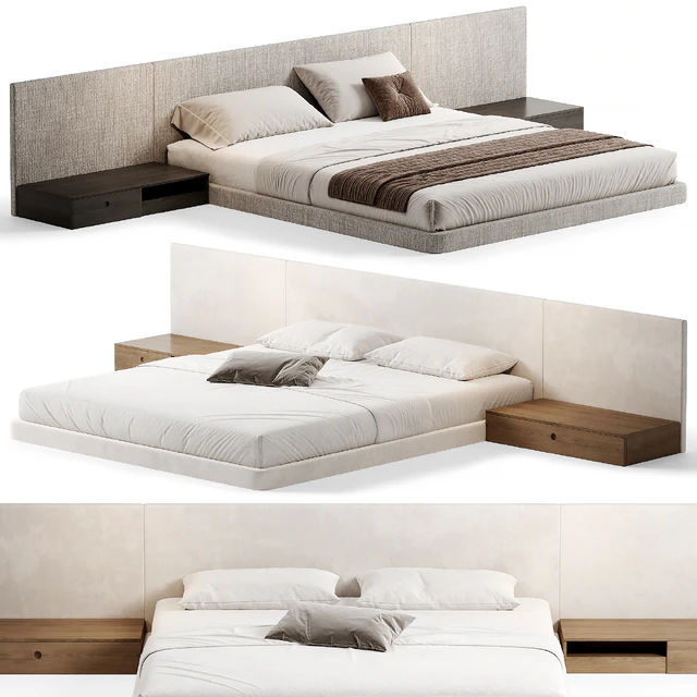 PALISSANDRE Modern Bed, Double bed 01 — Скачать