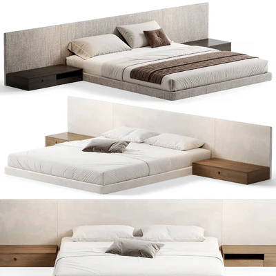 PALISSANDRE Modern Bed, Double bed 01 — Вид 1
