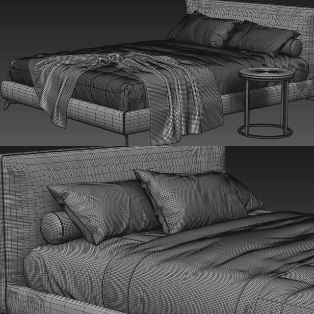 Meridiani Stone Up Bed — Скачать