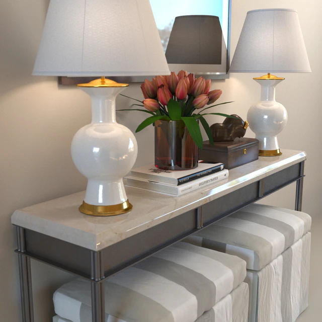 Iron bracket with a pair of puffs — Descargar
