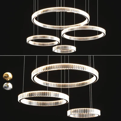 Modern Crystal Chandelier Set — Ver 4