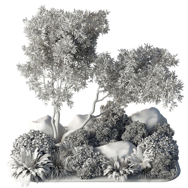 Collection 40 outdoor and indoor pot plant & tree & bush & fern the garden set pot — Descargar