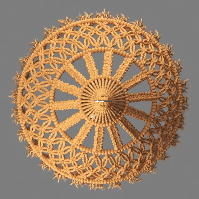 Organic Macrame Pendant — Скачать