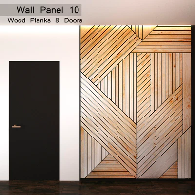Wall Panel 10. Wood Planks & Doors — Скачать