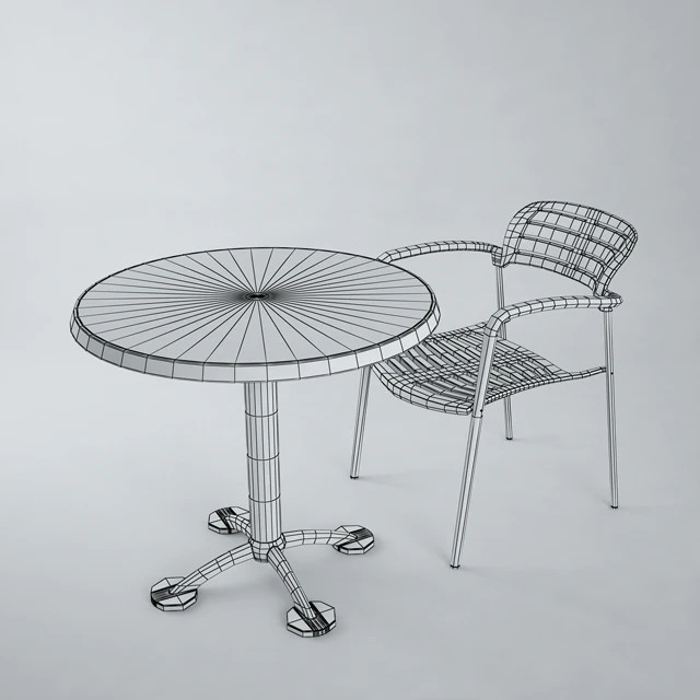 Toledo Stacking Chair and Pensi Table — Descargar