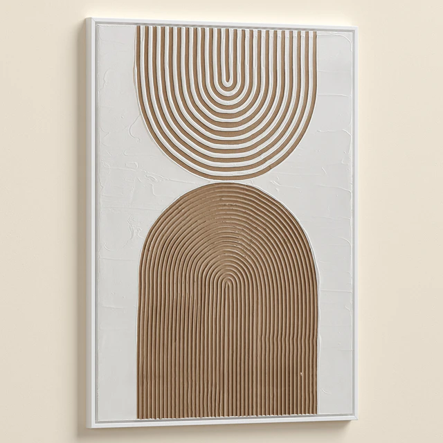 Wabi-Sabi Relief Plaster Wall Art C-979 — Скачать