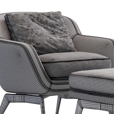 Armchair Belt By Minotti — Ver 5
