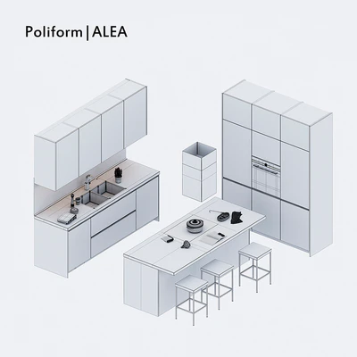 Kitchen Poliform Varenna Alea (vray, corona) — Ver 3