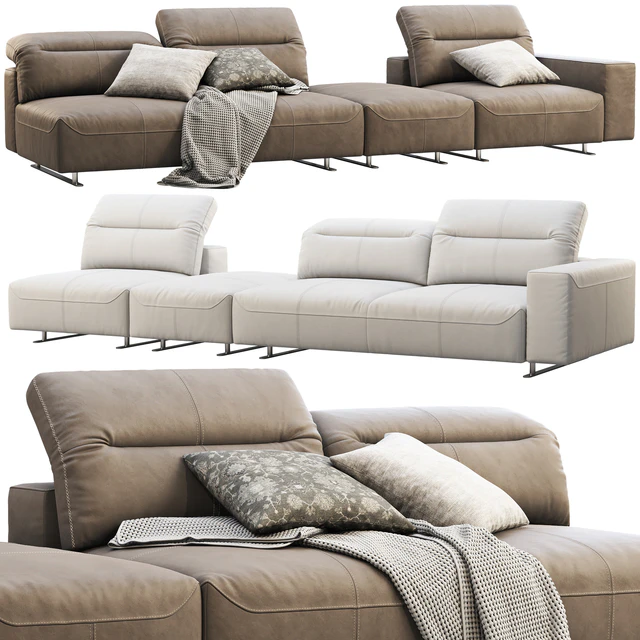 BoConcept Hampton modular leather sofas (2 options) — Скачать