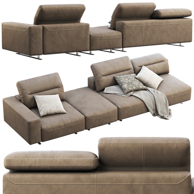 BoConcept Hampton modular leather sofas (2 options) — Скачать