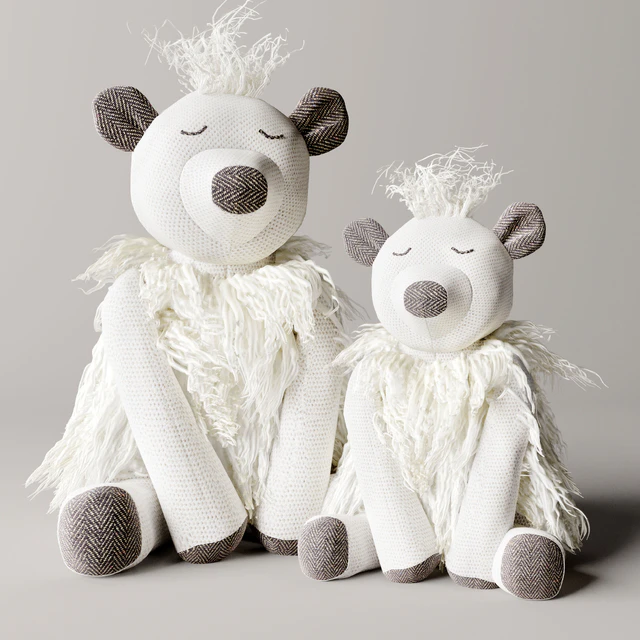 Wooly plush polar bear — Descargar