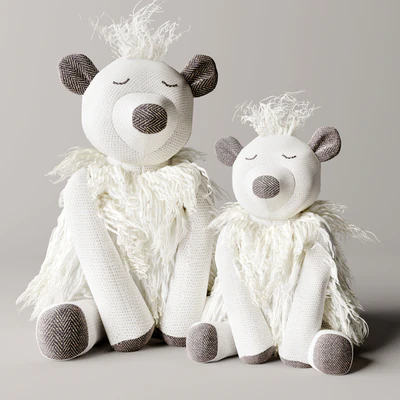 Wooly plush polar bear — Ver 1