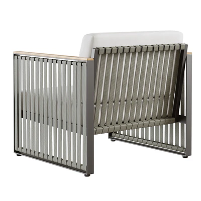 Outdoor garden wicker woven chair skyline design horizon armchair — Ver 4