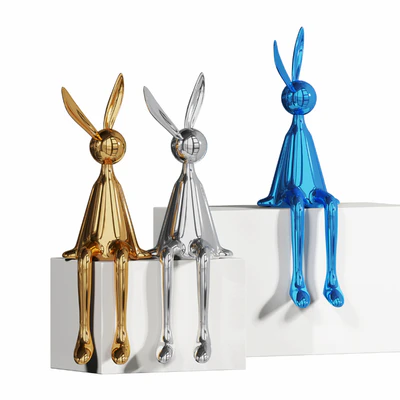 Electroplated Rabbit Decor — Ver 2