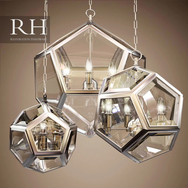 RH GEOMETRIC GLOBE PENDANT (3 size) — Скачать