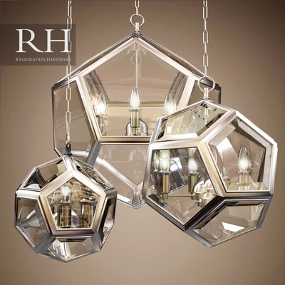 RH GEOMETRIC GLOBE PENDANT (3 size) — Вид 1