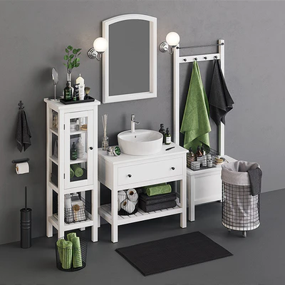 Open Hemnes Bath Set — Ver 3