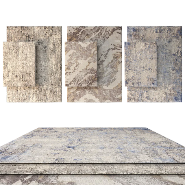 Set of 6 NOURISON Rustic and Silky carpets — Download