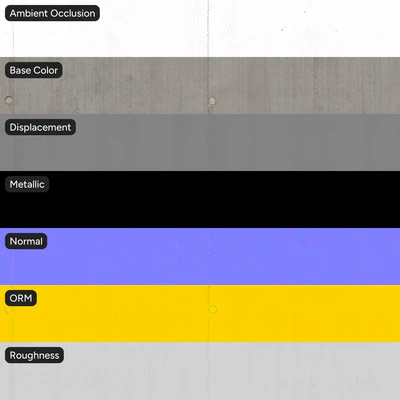 board form in situ concrete wall texture grey — Ver 6