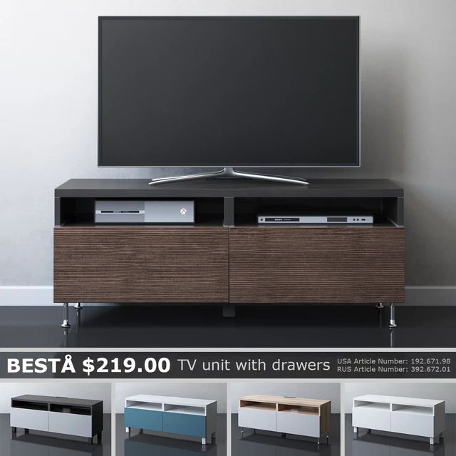IKEA BESTA TV cabinet with drawers — Descargar
