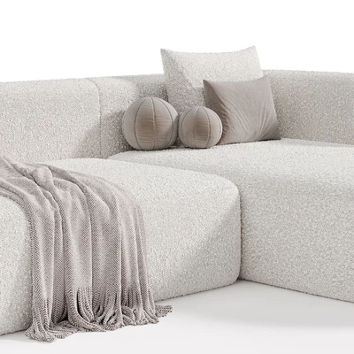 Soft Velvet Sofa By Acanva — Ver 6