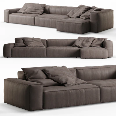 NeoWall Leather Corner Sofa by Living Divani — Вид 1