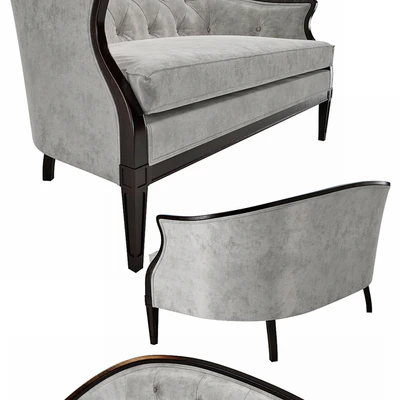Regency Style Tufted Back Sofa — Вид 2