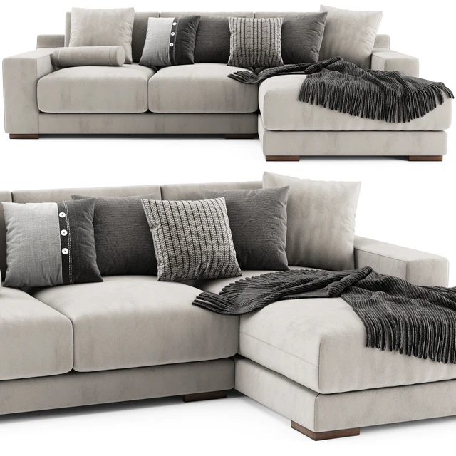 West Elm Dalton Chaise Longue — Скачать