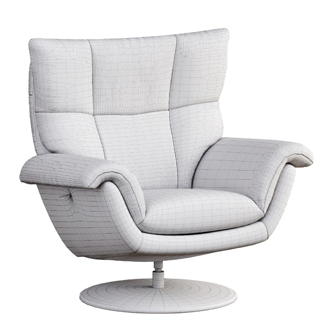 Deacon Leather Swivel Recliner armchair — Скачать