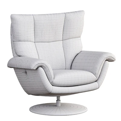 Deacon Leather Swivel Recliner armchair — Вид 6