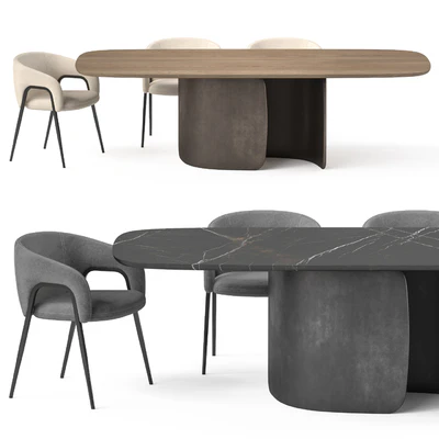 Bonaldo Mellow table and Alley chair — Ver 1