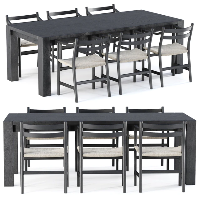 Carl Hansen furniture set v17 / Garden furniture set — Descargar