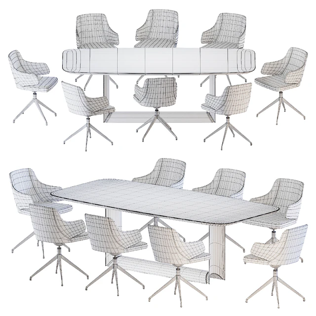 Dragon Wood Table Wendy Chair by Cattelan Italia — Descargar