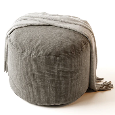 ANYWHERE IVORY POUF — Ver 3