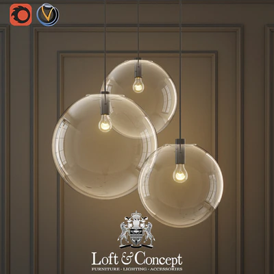 Hanging lamp glass ball ceiling lights — Вид 1