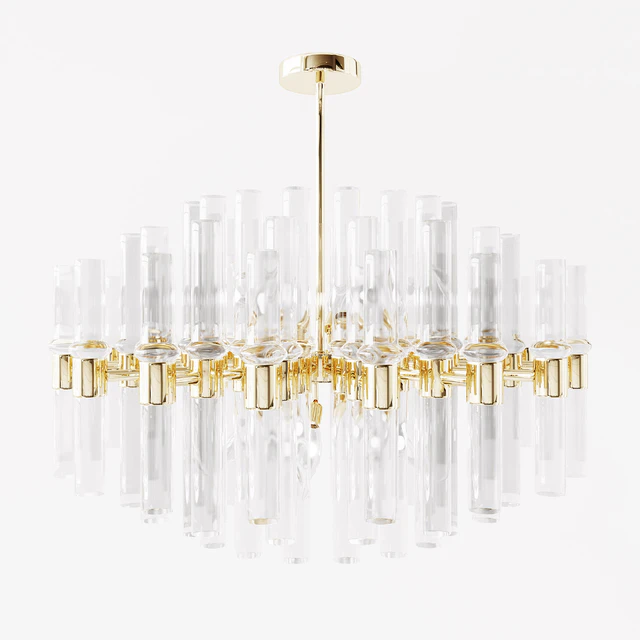 Crystal Tubules Pendant Lamp — Скачать
