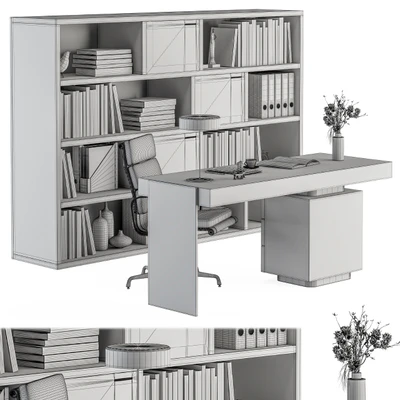 Office Furniture Wood Boss Desk - Manager Set Table 42 — Вид 5
