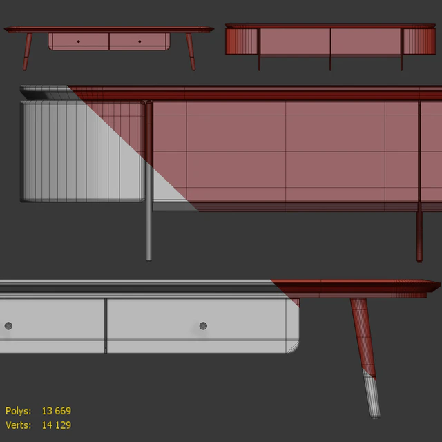 Комод  и тумба под телевизор Модерн Хитроу 02. Sideboard, Tvstand by LaLume — Скачать