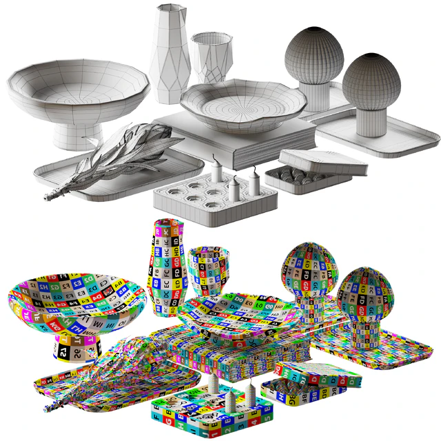 Decorative set 022 geometric — Скачать