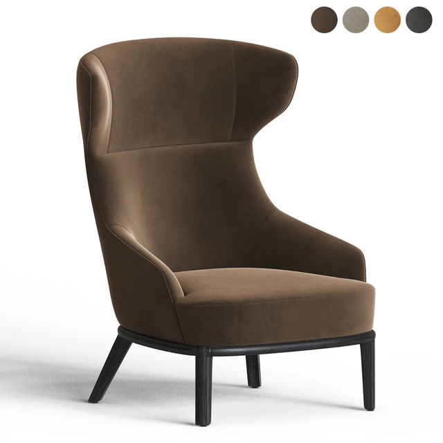 Eve Wing Back Armchair Parla Design — Descargar