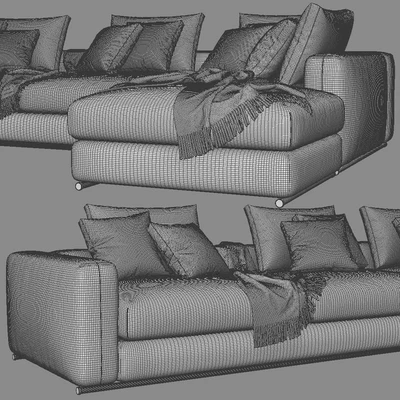 Flexform Asolo Chaise Longue Sofa — Вид 4