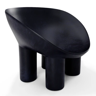 Contemporary Raw Fiberglass Chair, Roly-Poly Chair by Faye Toogood — Вид 6