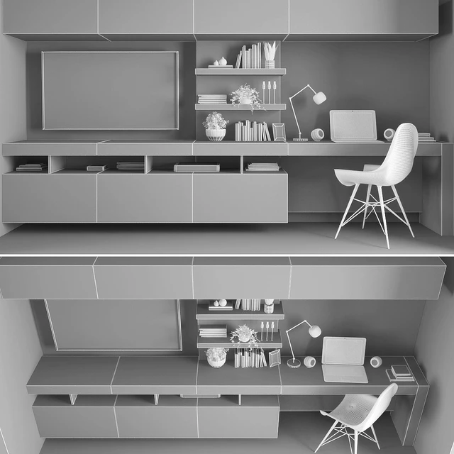 TV stand set 02 — Descargar