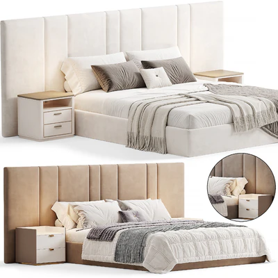 Futuro Bed with wide Headboard By Sensorsleep — Вид 1