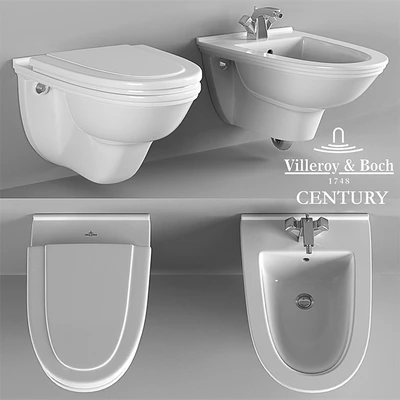 Подвесной унитаз и биде Villeroy Boch Century — Скачать