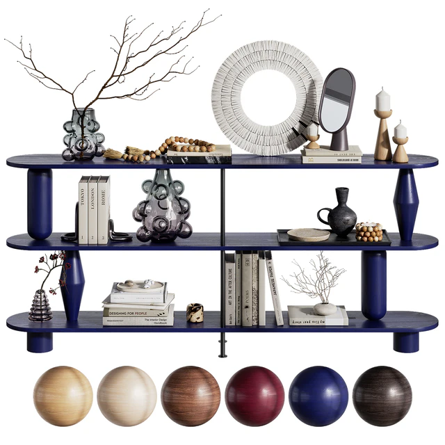 Shelf with decor VAZOO 2 regal - 3 long shelves — Descargar