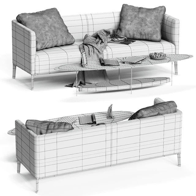 Molteni&C CAMDEN Low Backrest Sofa — Скачать