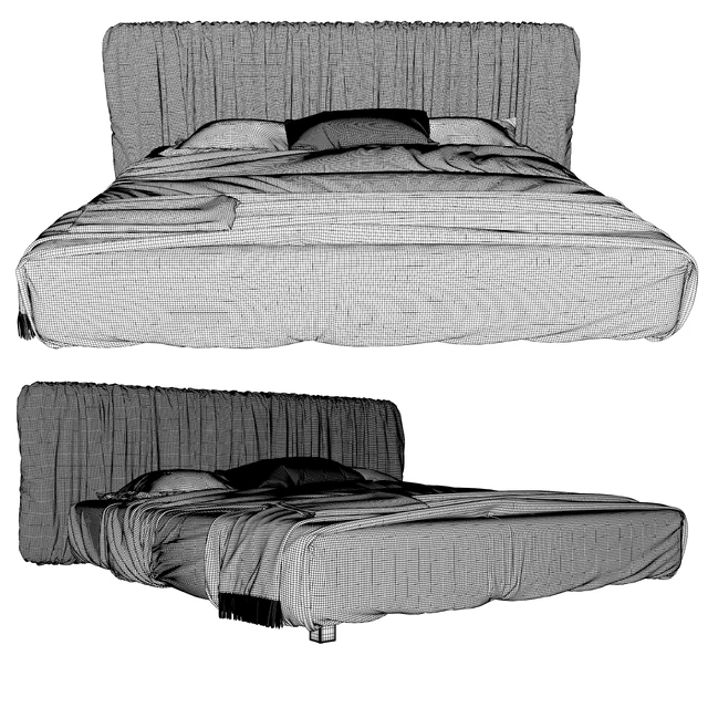 Fluttua Replis Bed from Lago — Скачать