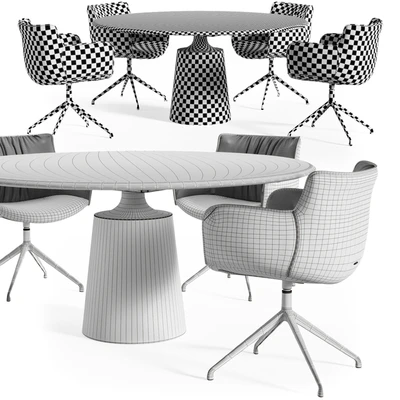 Cattelan Italia Yoda Argile table Rhonda chair — Вид 6